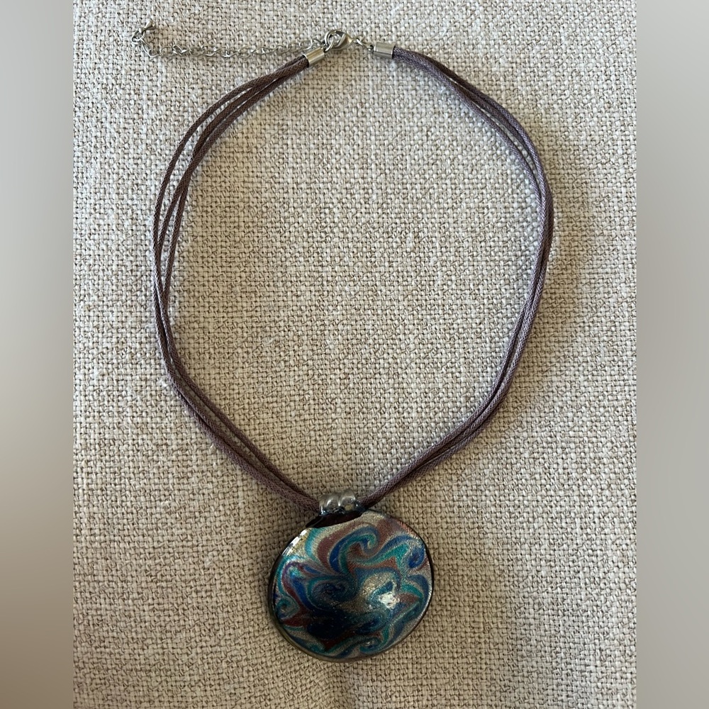 Glass Corded Pendant